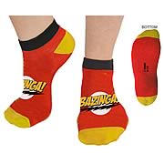 Big Bang Theory Bazinga Footies Slipper Socks